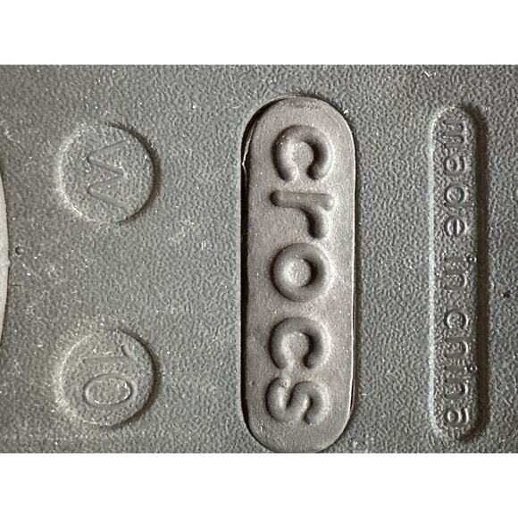 Crocs Huarache Sandals Jelly Low Wedge Strappy Espresso Brown Gold Women 10 - Picture 7 of 10